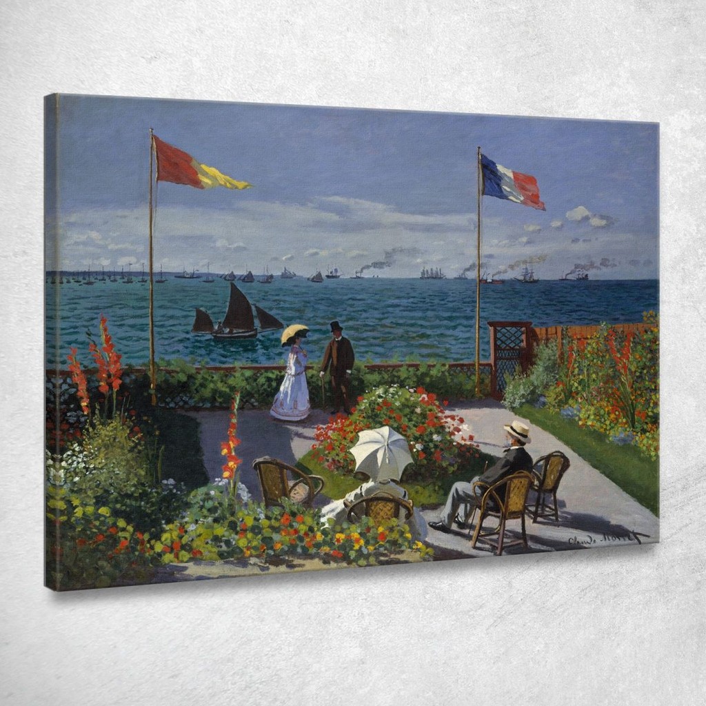 La terraza de Sainte-Adresse - Claude Monet - Arte Titlán