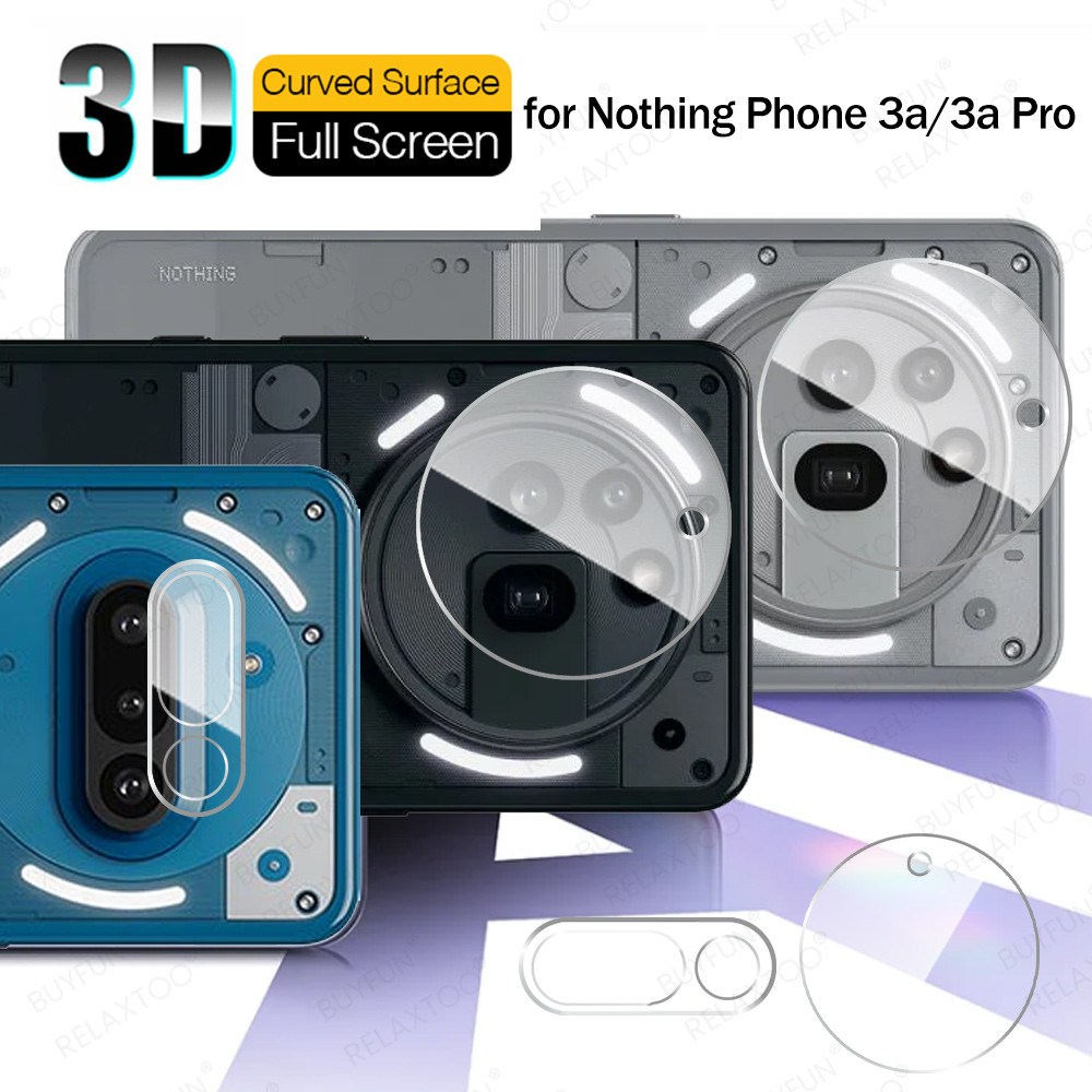 1-3pcs 3D กล้องด้านหลังป้องกันกระจกสําหรับโทรศัพท์ Nothing (3a) Pro ...