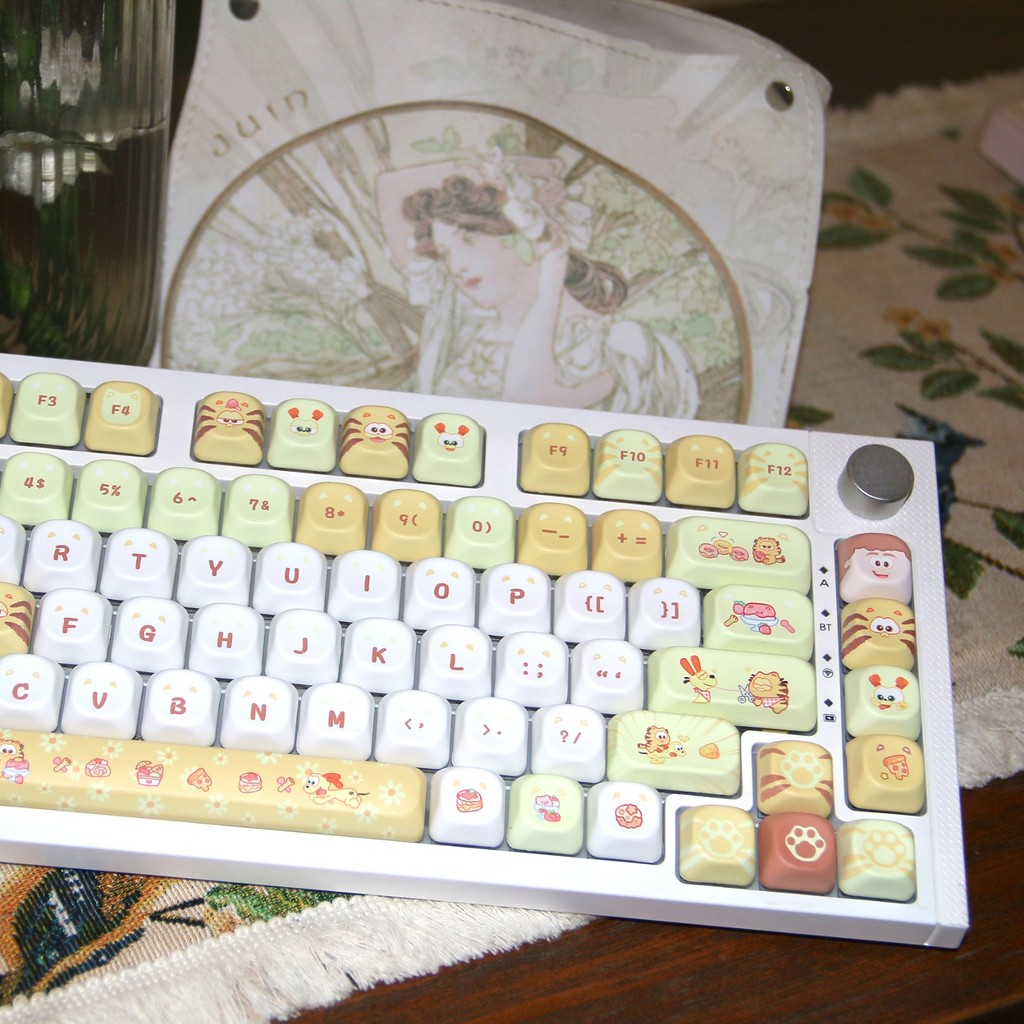 Garfield Keycap 135 คีย์ Cherry/MOA Profile PBT ห้าด้าน Dye Sublimation ...
