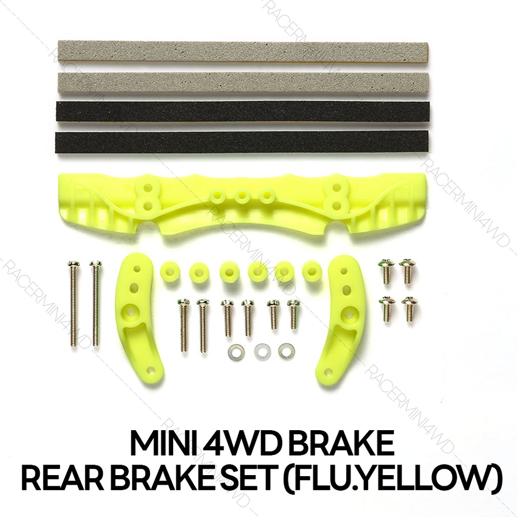 TAMIYA 95535 Brake Set (for AR Chassis)(Fluorescent Yellow) ชุดแต่งมินิ ...