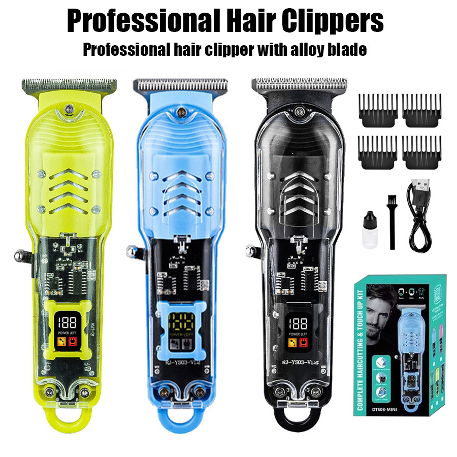 COD+QualityProfessional Hair Clippers ตัดผมแบบชาร์จไฟได้มีดโกน Trimmer ...