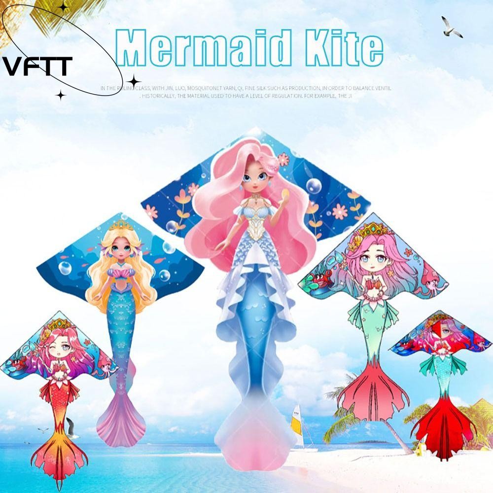 VFTT เมอร์เมดว่าว,1.4เมตรนางเงือกเด็กว่าว,ที่มี50เมตรสายเจ้าหญิงง่ายต่อ ...