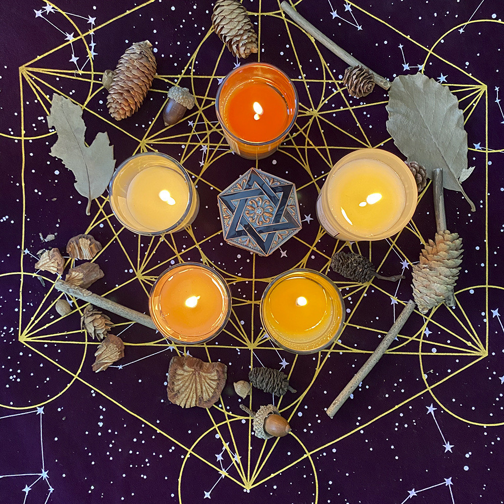 Metatrone's Cub Crystal Grid Metattron คริสตัลกริด altar พิธีผ้าปูโต๊ะ ...