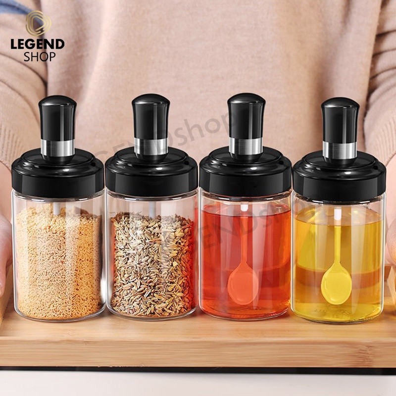 5pcs ขวดใส่เครื่องปรุง 300ML กระปุกใส่เครื่องเทศ สำหรับจัดระเบียบ วัสดุ ...