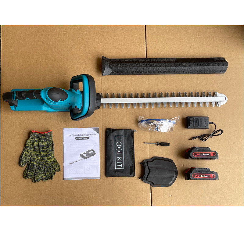 【COD】พุ่มไม้ Trimmer เลื่อย 24V ไร้สาย Trimmer ใบมีดสองคมสวนตัดแต่งใบชา ...