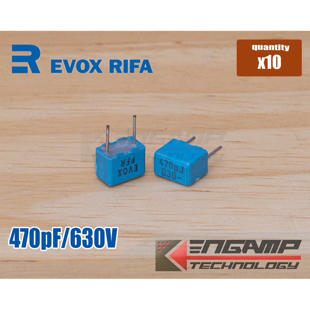 (10ตัว) [F-CAP] 470pF/630V 470pJ630V EVOX PFR5 4.5x7.2xH6mm P=5mm ...