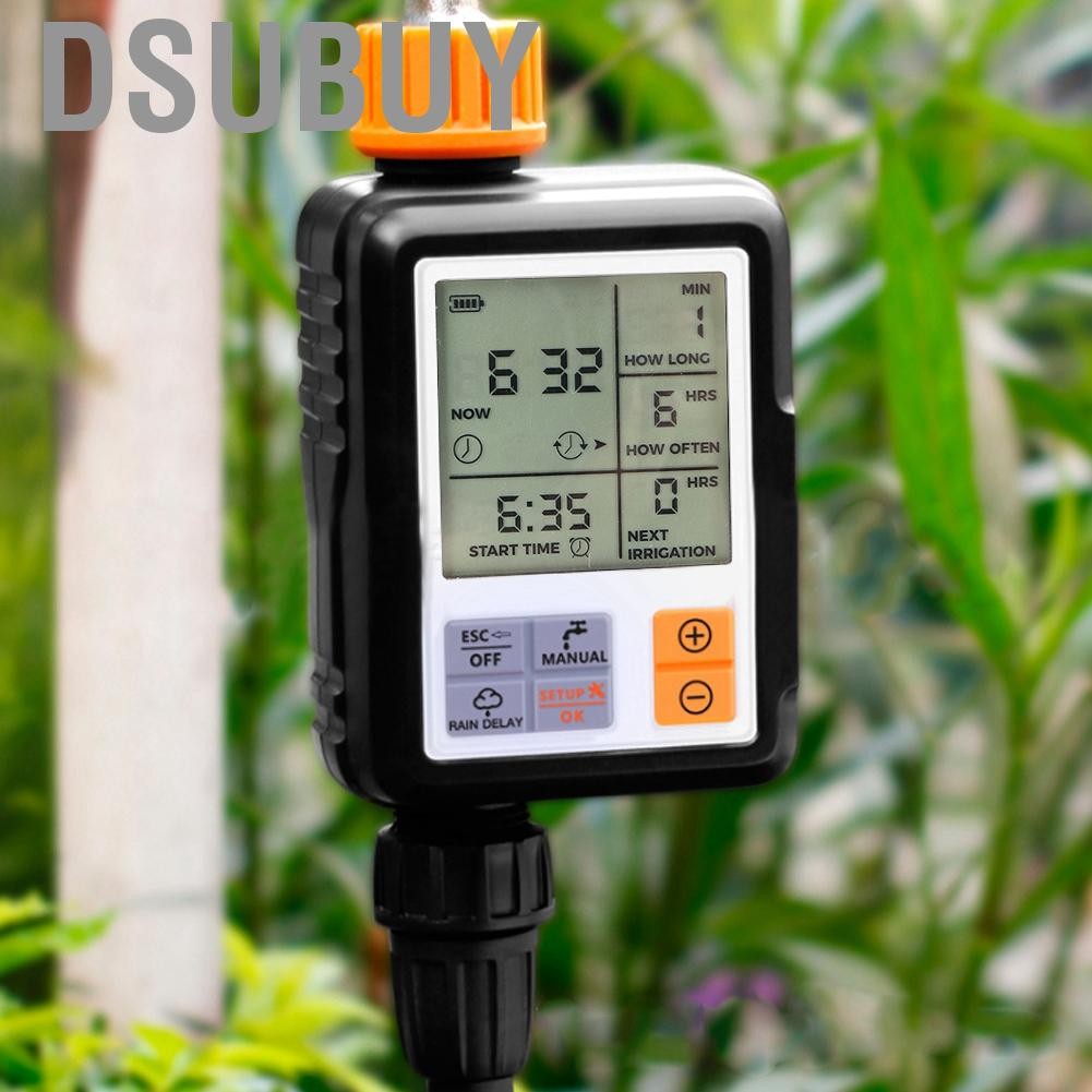 Dsubuy Famus Automatic Smart LCD Display Electronic Garden Water Timer ...