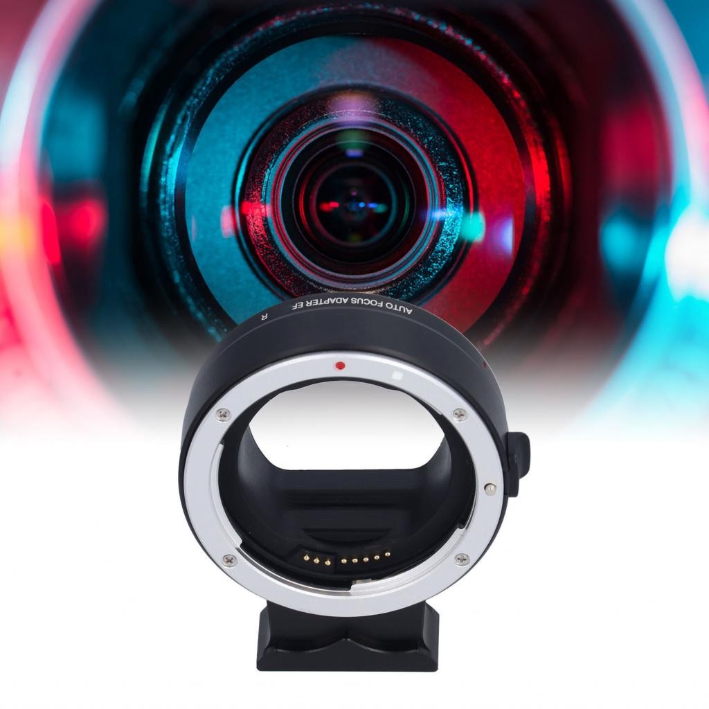 Auto Focus Lens Adapter Ring EF - EOS R ประสิทธิภาพสูงสำหรับ EF - S ถึง ...