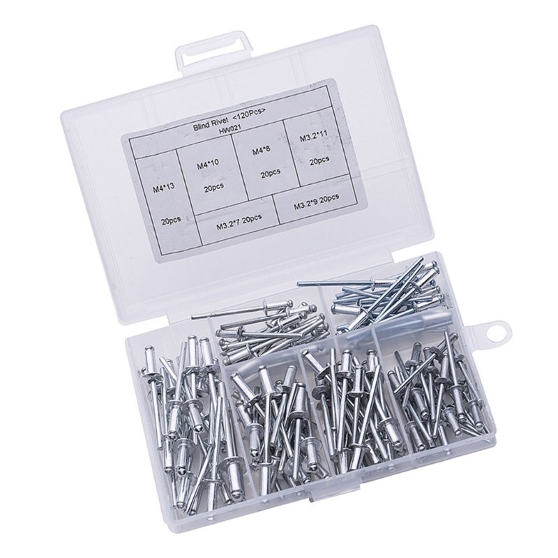 HL 120 ชิ้นอลูมิเนียม Rivets Mechanical Manufacturing Rivets ทนต่อการ ...