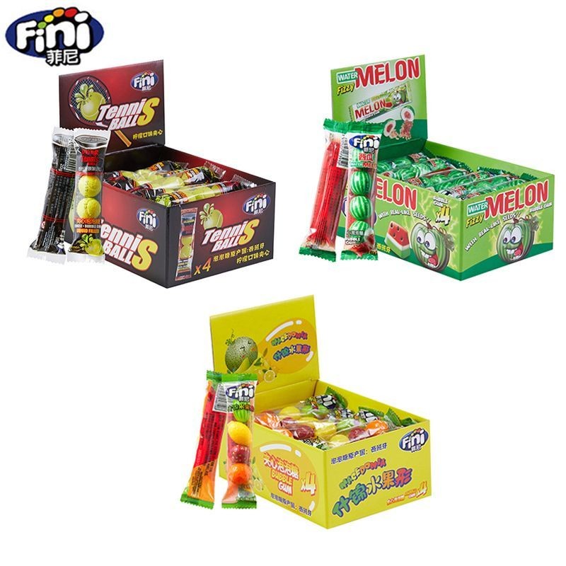 Fini Fizzy Watermelon Bubble Gum (Pack of 10) | AMERICAN CANDY