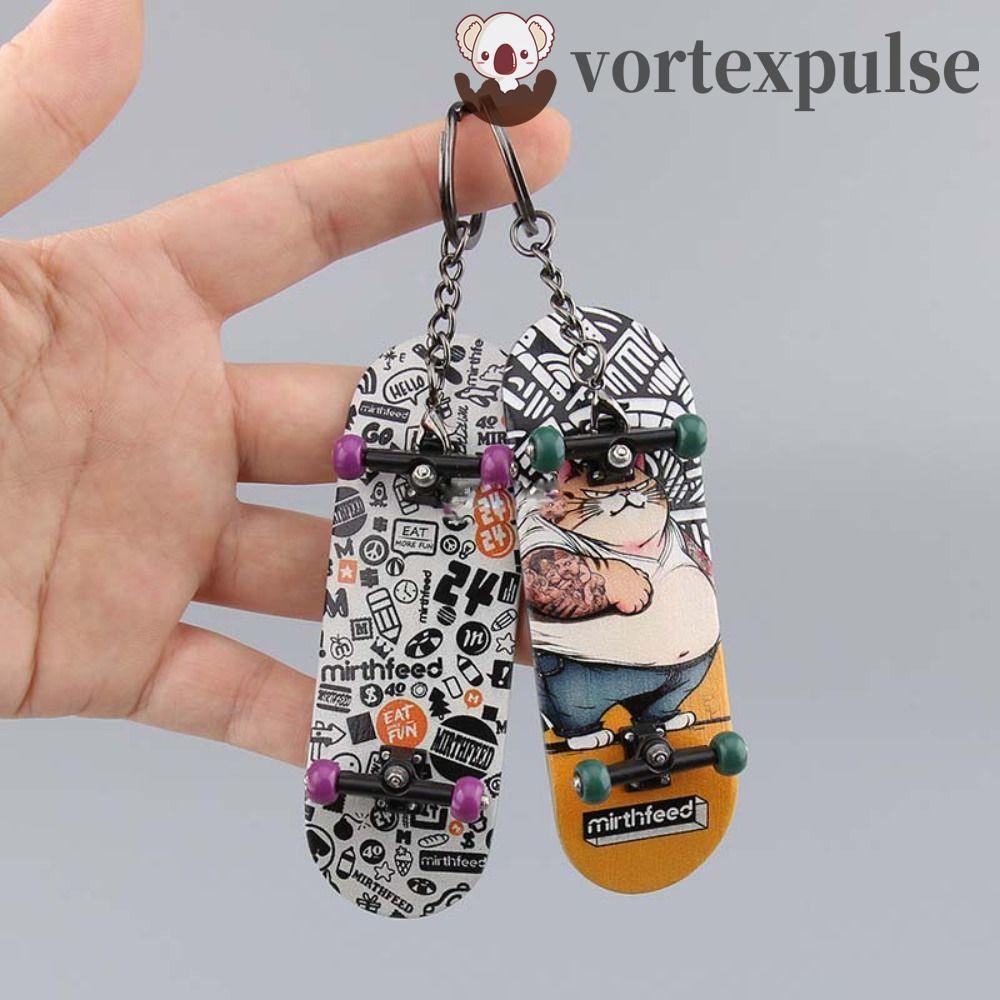 VORTEXPULSE DIY ไม้ Fingerboard จี้, Key Chain 5 ชั้นสเก็ตนิ้ว,สเก็ต ...