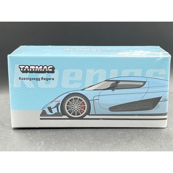 CHASE CAR Koenigsegg Regera - Bleu Clair Métallisé - Tarmac Works - 1 - Foto 14