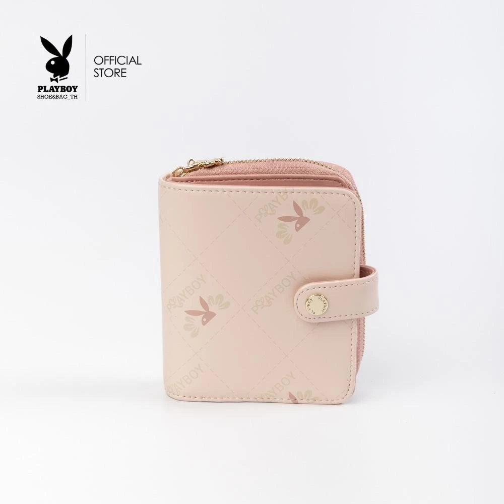 Playboy รุ่น Macaron Women's Wallet Bag กระเป๋าสตางค์ใบสั้นผู้หญิง หนังพียูพรีเมียม รุ่น ST-WAS244PB007