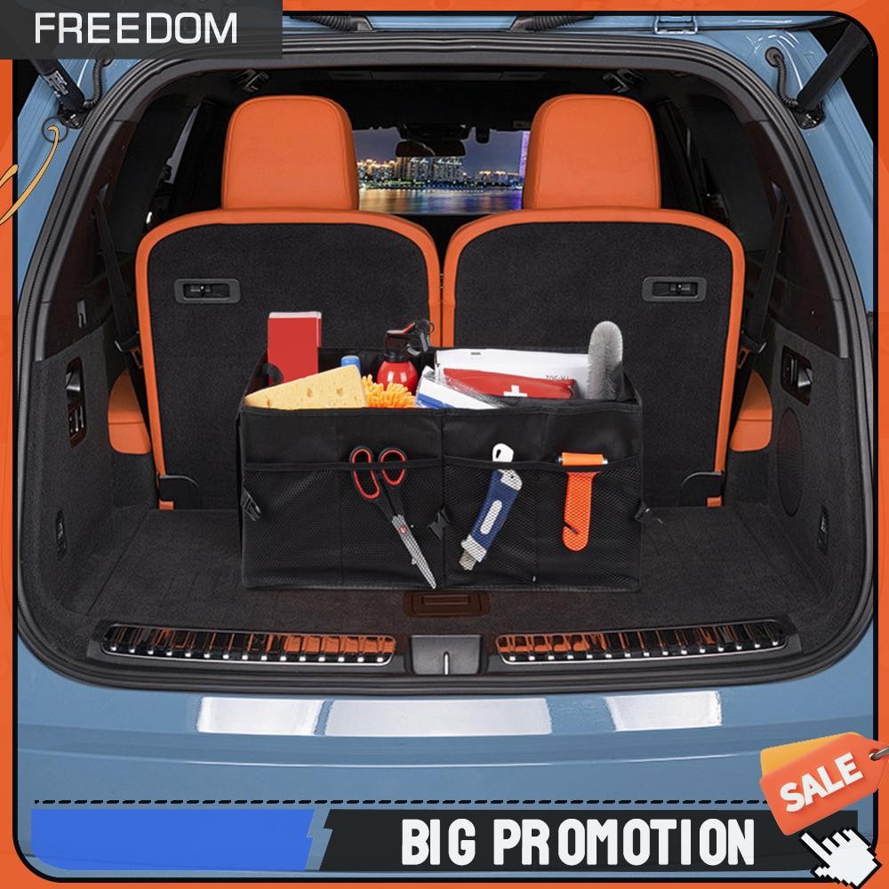 กล่องเก็บของในรถยนต์ Multi-Compartments Car Trunk Organizer Auto Truck ...
