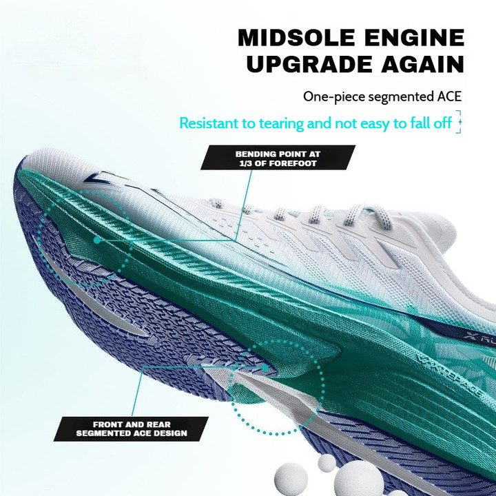XTEP One Piece 3.0 Racing Marathon ผู้หญิงรองเท้าวิ่ง Exotic Nylon แผ่น Ultra-Stable สนับสนุน Rapidly Racing รองเท้าวิ่ง — รองเท้ากีฬา แบรนด์ Xtep ของแท้ 100% เช็คราคาจาก Shopee Lazada thumbnail 4