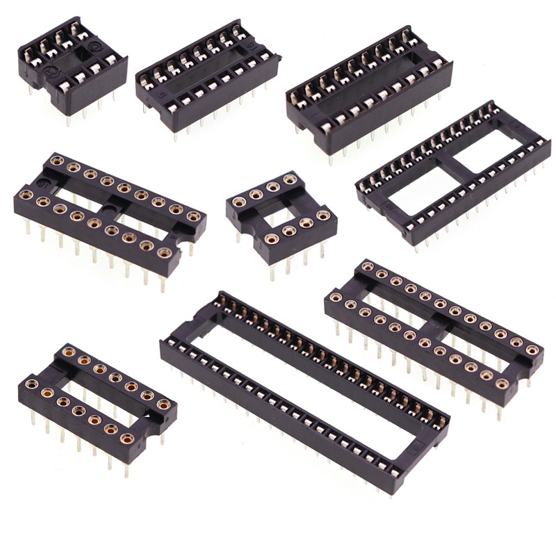 Socket IC ซ็อกเก็ต IC 8PIN DIP - 8 ชิ้นส่วนอิเล็กทรอนิกส์ IC ซ็อกเก็ต ...