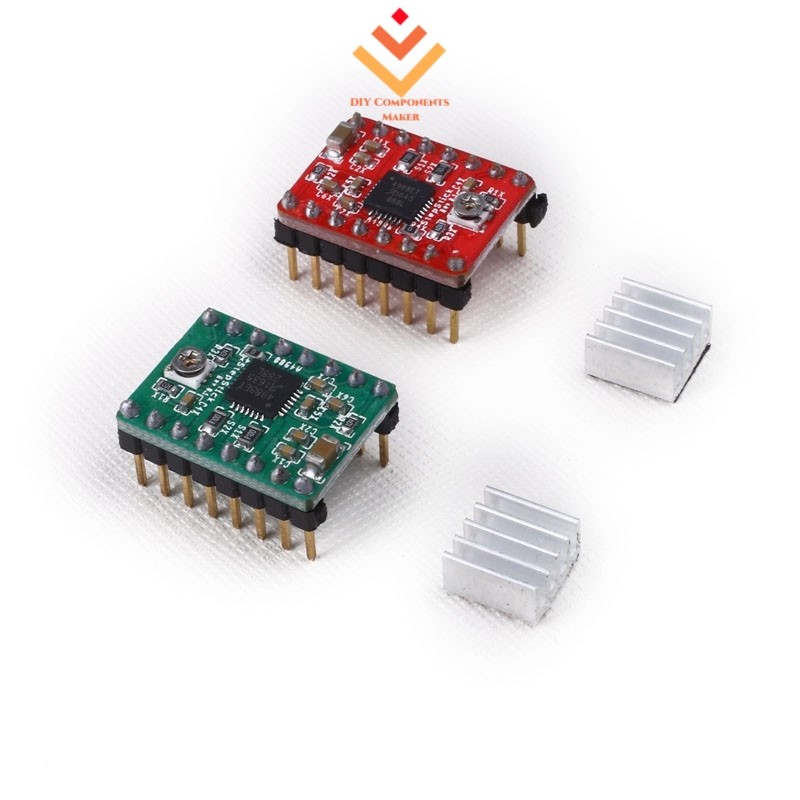 1pcs A4988 Stepper Motor Driver โมดูล 3D เครื่องพิมพ์ Polulu StepStick ...