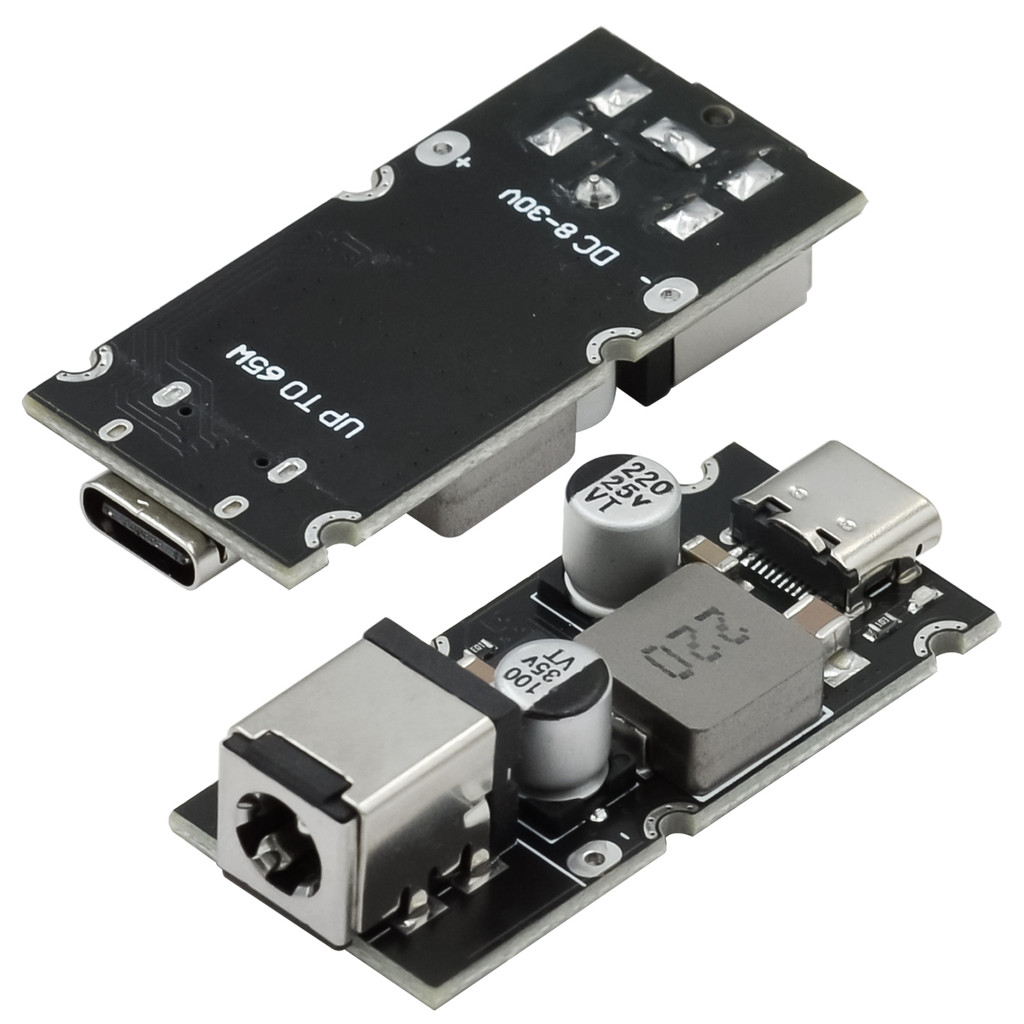Qc4.0 QC3.0 Type-C USB PD65W Fast Charging อะแดปเตอร์โมดูล DC8-32V 3 ...
