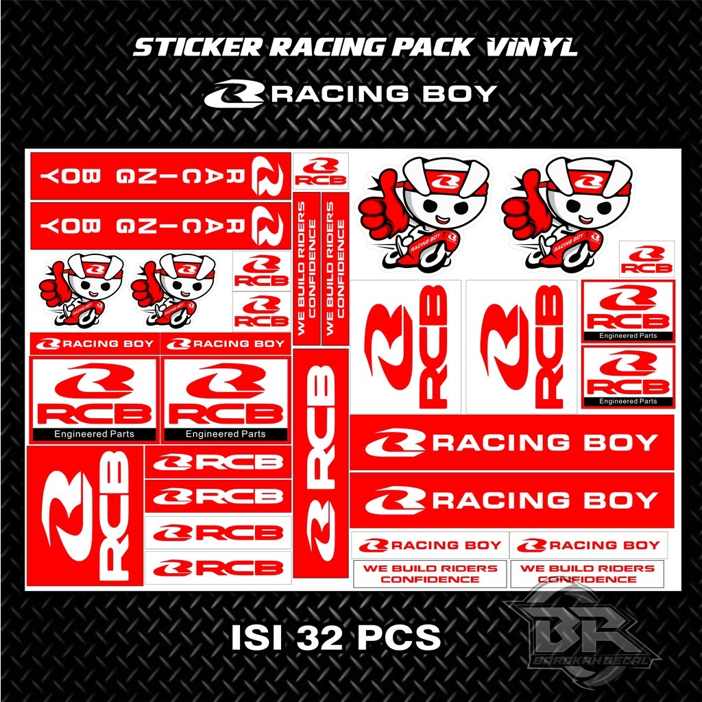 Rcb PACK RACING STICKER สติ๊กเกอร์มอเตอร์ไซค์ | Shopee Thailand