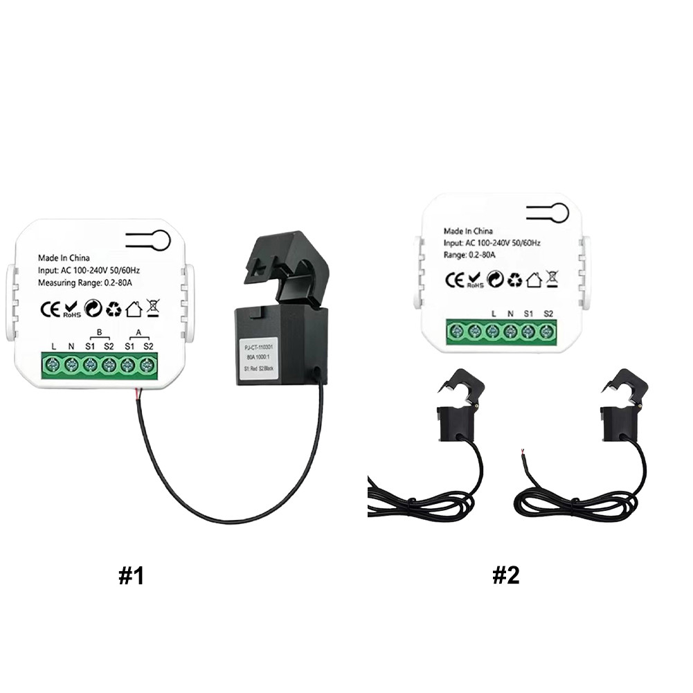 [Julia1.th] 100a WIFI เครื่องวัดพลังงานอัจฉริยะ 1/2 ช่องพลังงานแสง ...