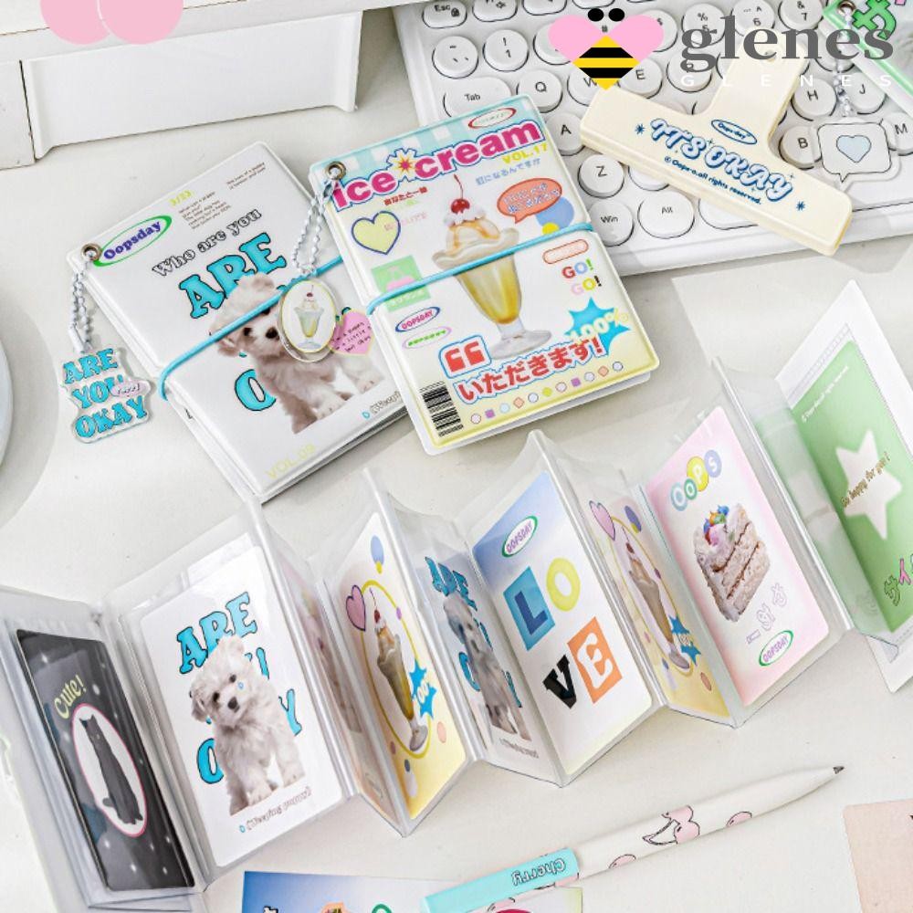 GLENES Mini Photocard Binder, Photo Card Sleeve Collect Case Card ...