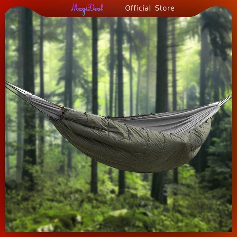 Portable Sleeping Bag Cloak Hooded Blanket Hammock with Stuff Sack Poncho Warm Winter Outdoor for Travel Camping Beach