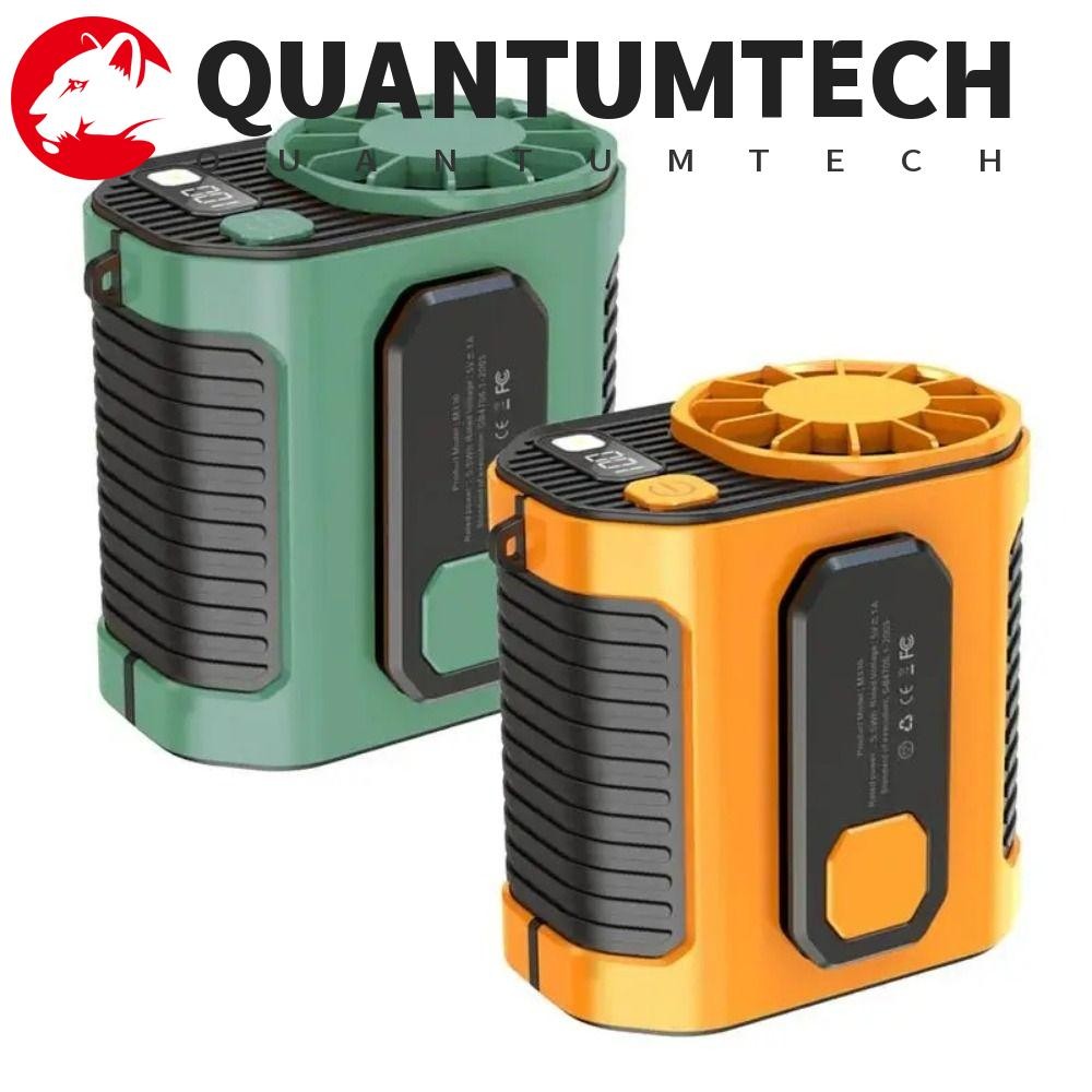 QUANTUMTECH พัดลมคลิปเอว, ไฟฉาย 5000mAh พัดลมติดเอว, เครื่องช่วยหายใจ ...
