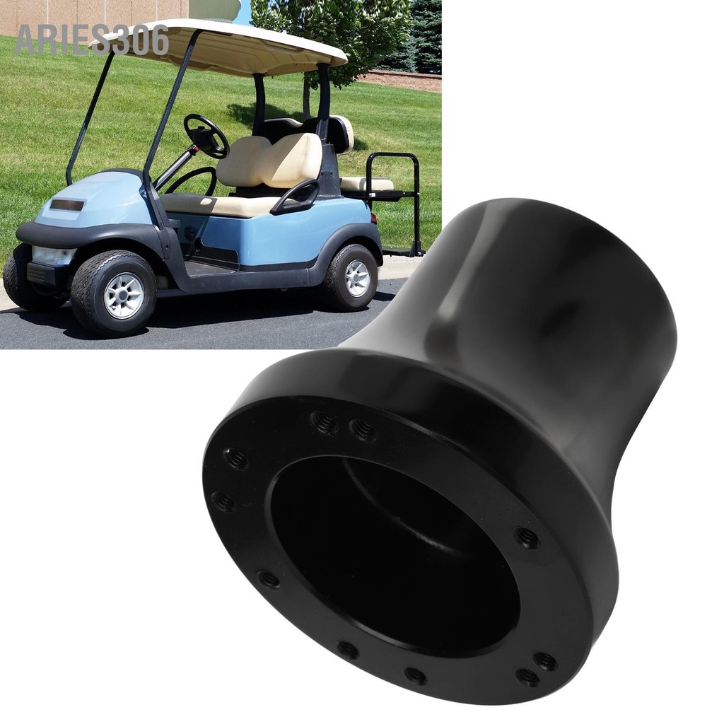 Golf Cart Steering Wheel Adapter Hub - 5 Or 6 Hole Conversion For E-Z-GO TXT RXV PDS DCS, Black Aluminum Replacement - View #9