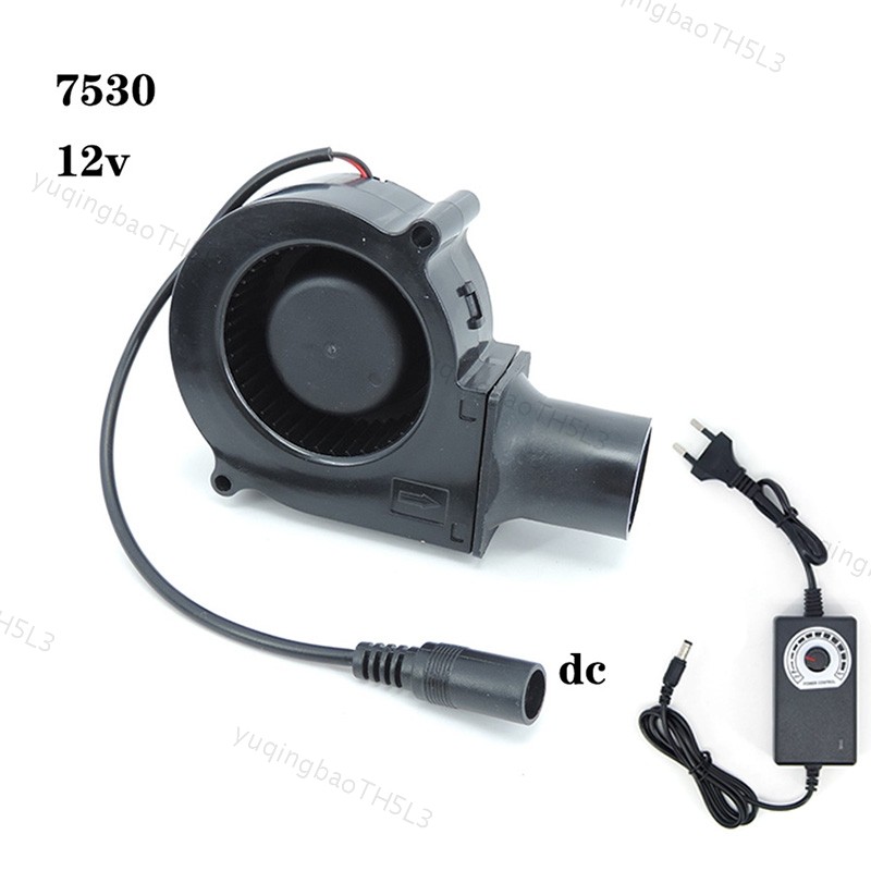 12v 7 ซม.7530 DC Power Variable Speed Controller Air Blower Cooler พัด ...