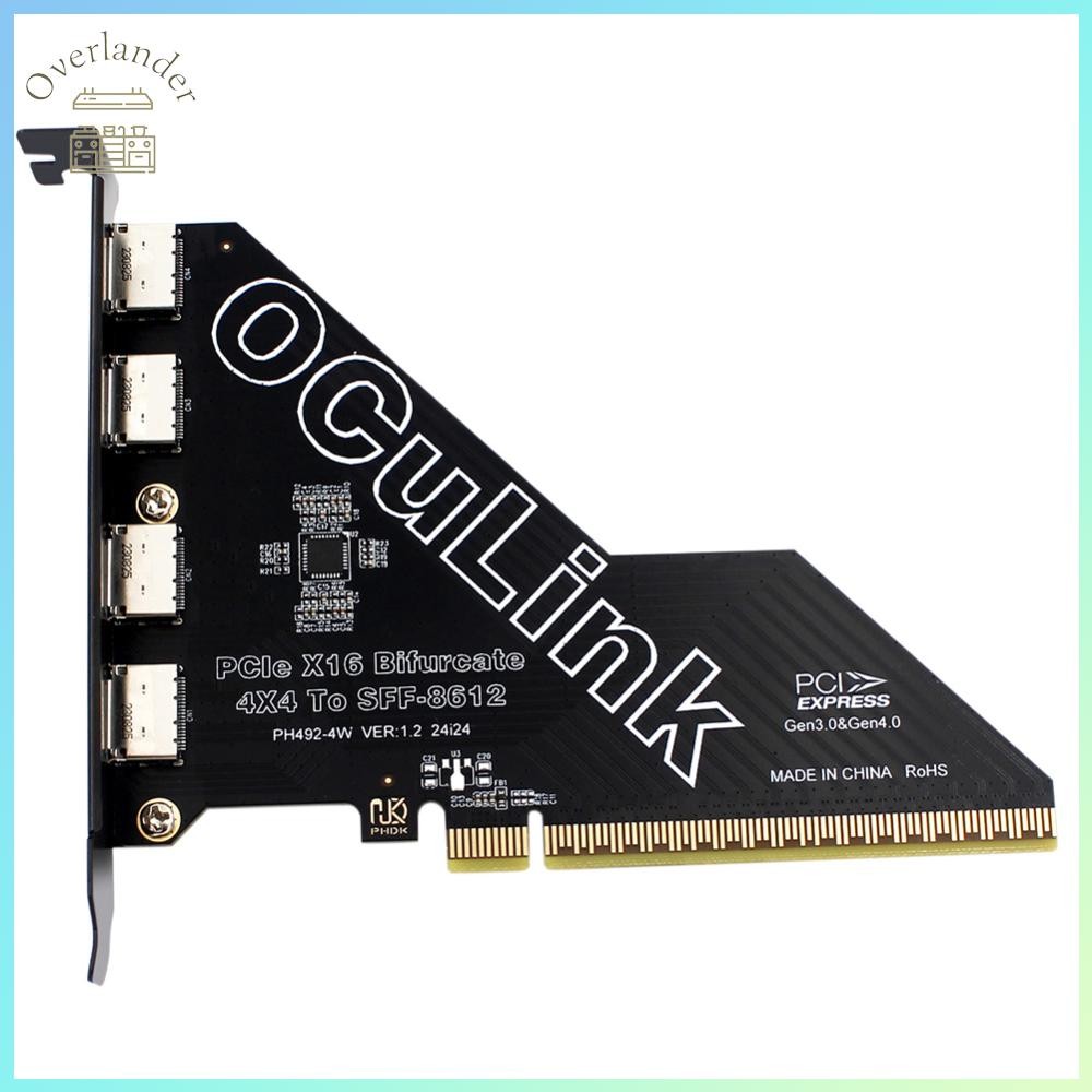โอเวอร์แลนเดอร์☂ 1 PC PCIE X16 ถึง SFF 8611 & 8612 อะแดปเตอร์การ์ด PCIE ...