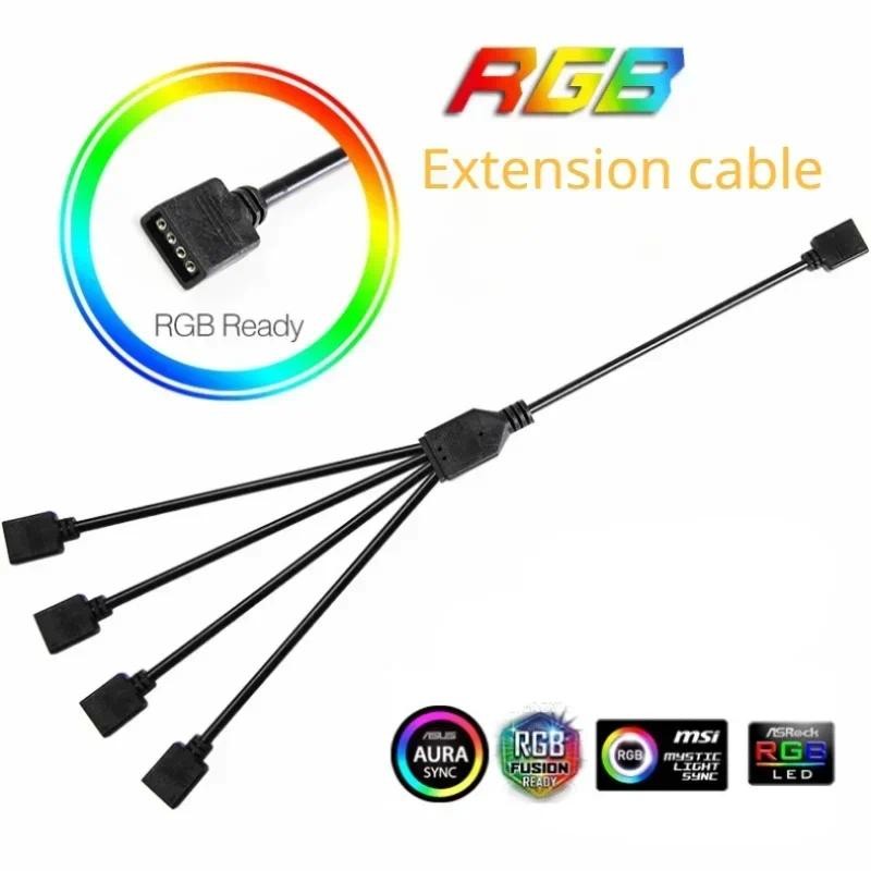เมนบอร์ด RGB SYNC Splitter, 12V 4Pin RGB / 5V 3Pin ARGB SYNC HUB ...