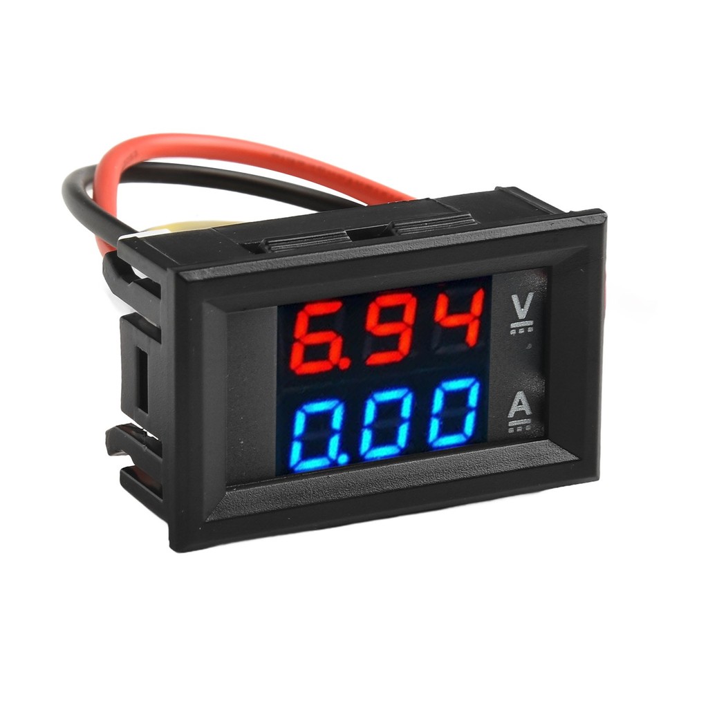 Llma_dual LED 3 หลักดิจิตอล DC 100V 10A โวลต์มิเตอร์แอมป์มิเตอร์แรงดัน ...
