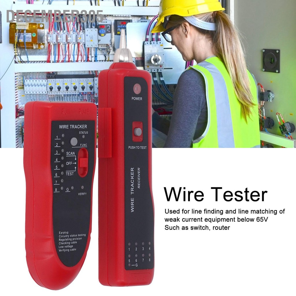 December305 Wire Tracer Receiver Kit Network Cable Tester Line Finder ...
