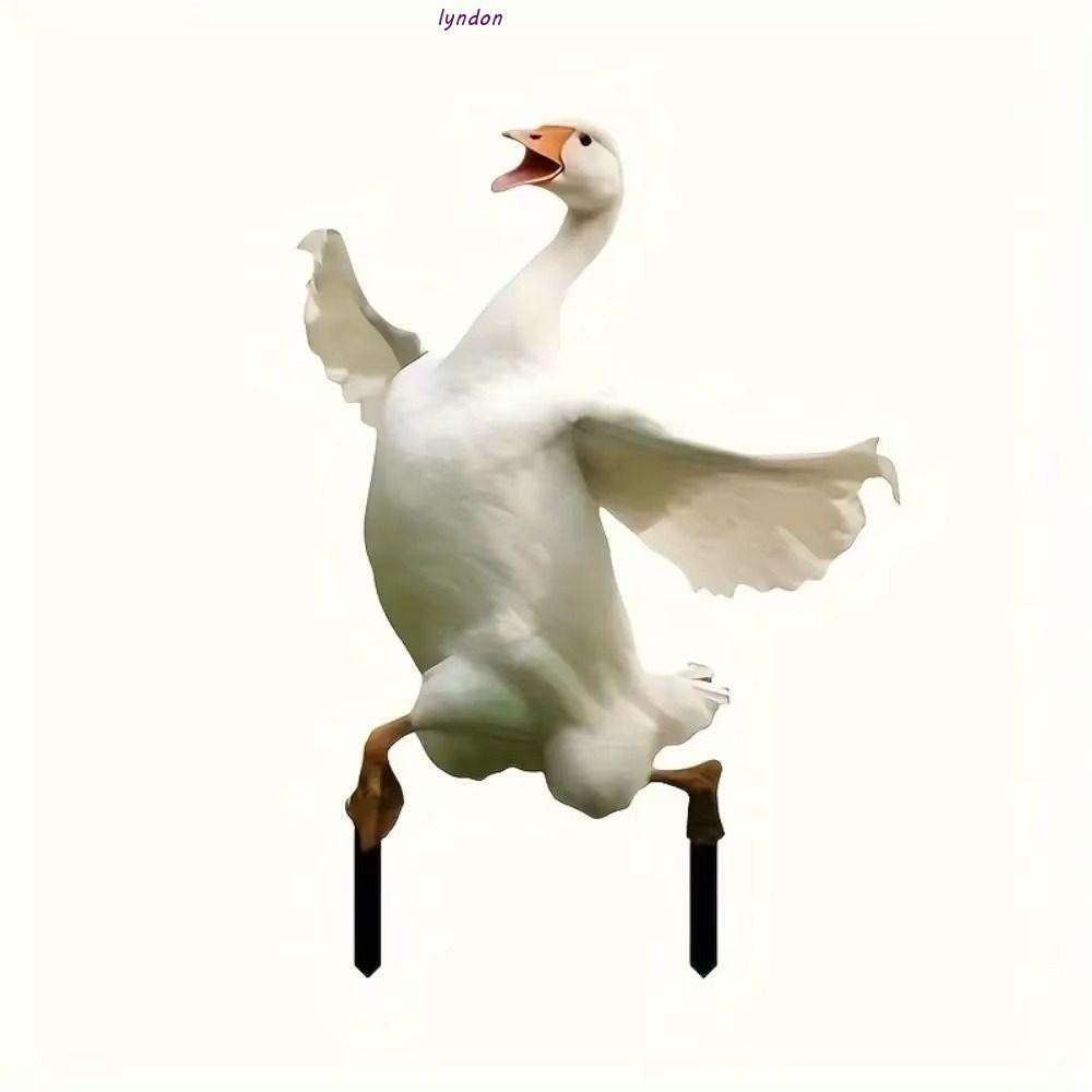Lyndon Goose Garden Stake, Plug-In Rust-proof อะคริลิครูปปั้นสัตว์,ตก ...