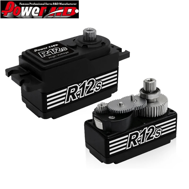 Power HD r12s 12kg 6.0-8.4V แรงบิดสูง TITANIUM Gear dual Ball แบริ่ง ...