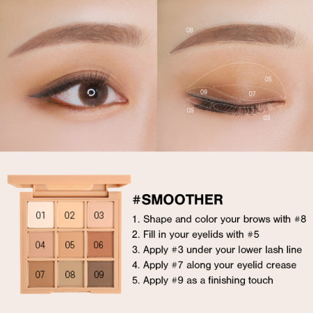 3CE Mood Recipe Multi Eye Color Palette 8g #Smoother (ͧյ˹ ͡