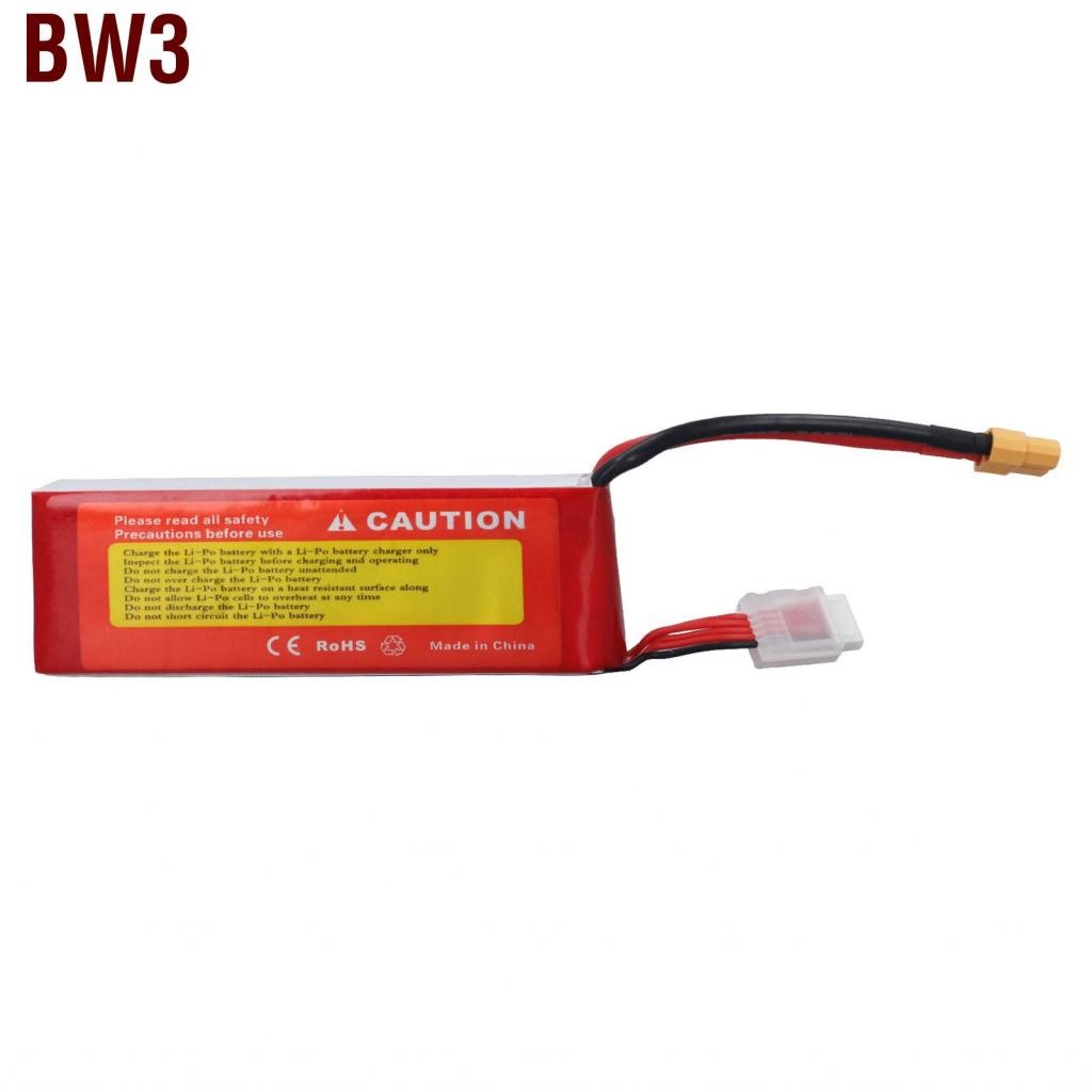 BW3 RC Lipo Battery 3300mAh 100C 14.8V 4S XT60 ปลั๊กสำหรับรถ ...