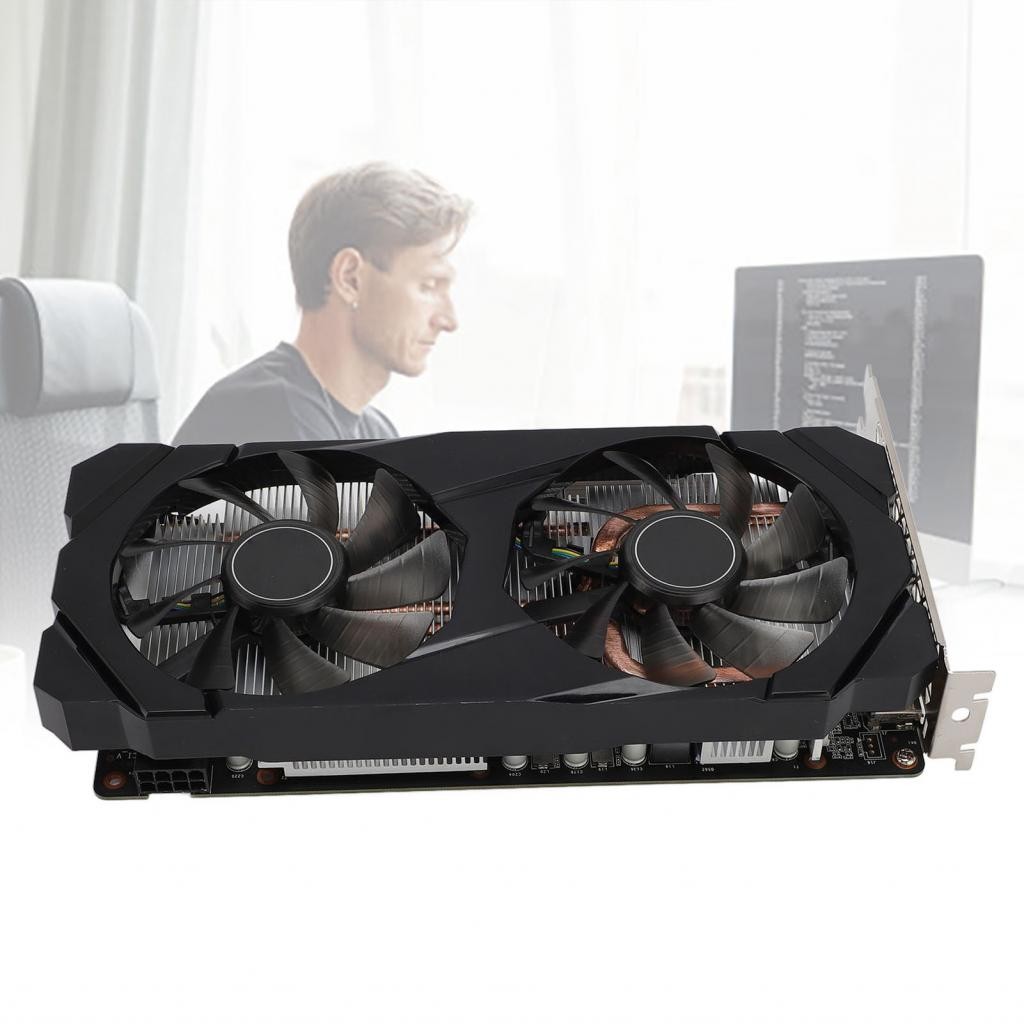 VBESTLIFE Scheda Grafica RTX2060 6G, GDDR6, 192 Bit, PCI Express 3.0, 1365/10500 MHz, Scheda Video per Giochi per PC Desktop con HDMI, Interfaccia 3DP