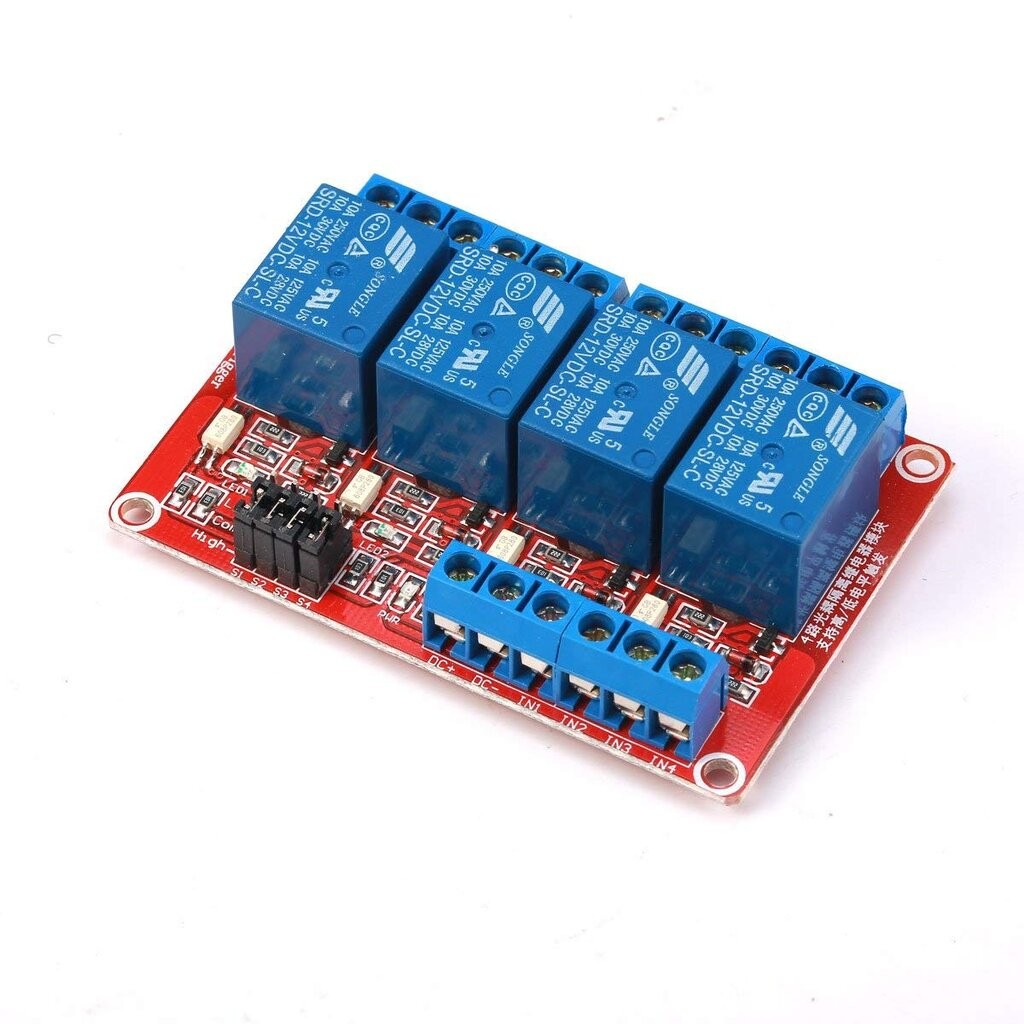 4 Channel 5V Relay Active High/Low Relay Module 250V/10A | Shopee Thailand