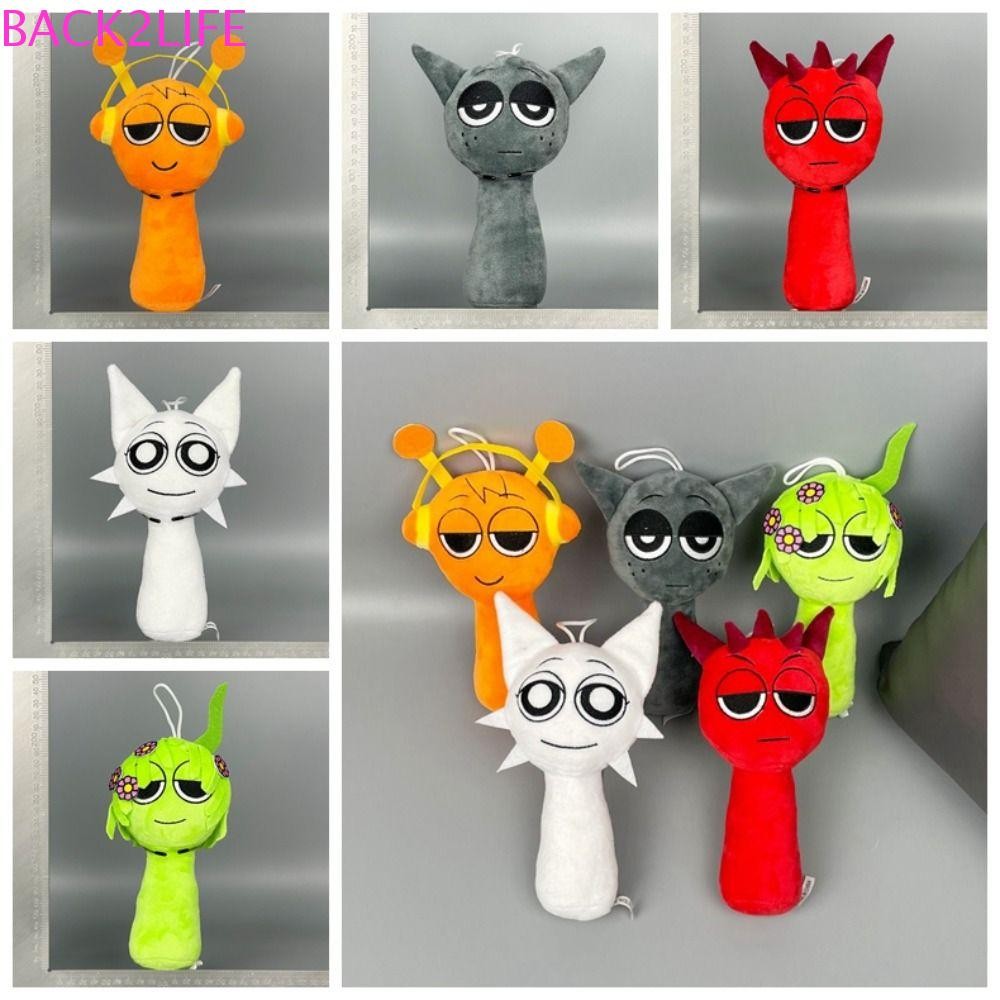 Back2life Sprunki Plush Pendant, PP Cotton Soft Beat Boxes Key Ring ...