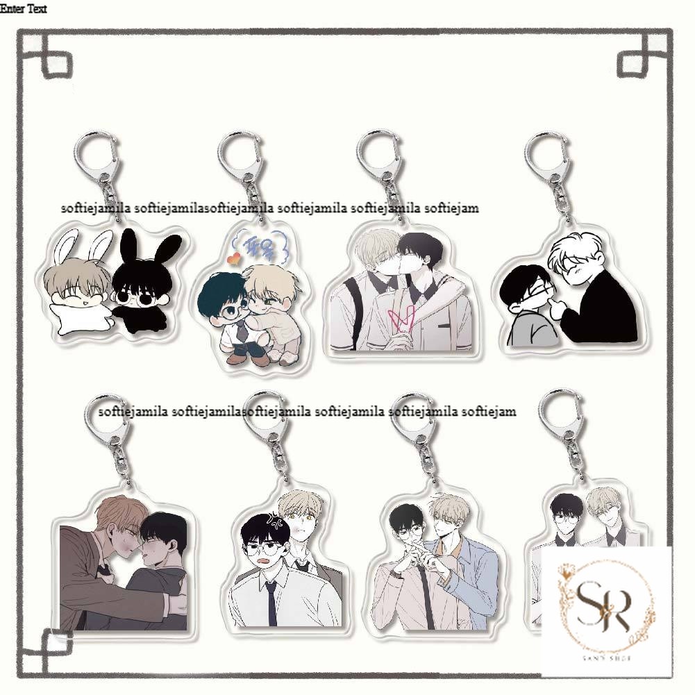CHECKMATE พวงกุญแจพิมพ์ manhwa BL อะนิเมะ chibi micha arclic ที่ไม่ซ้ํา ...