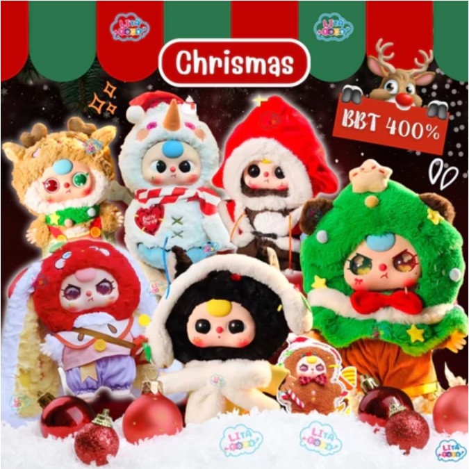 ใช้โค๊ดลด30%】Baby three 400% V2 Christmas Series Limited