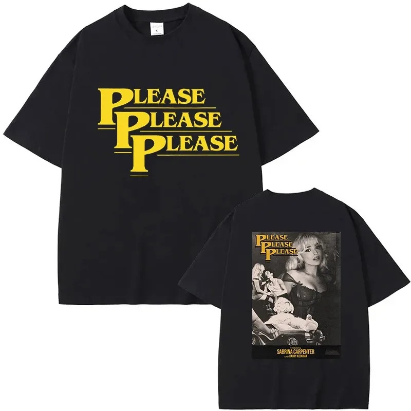 COD Sabrina Carpenter Please Please เสื้อยืดแฟน Unisex O-คอแขนสั้นเสื้อ ...