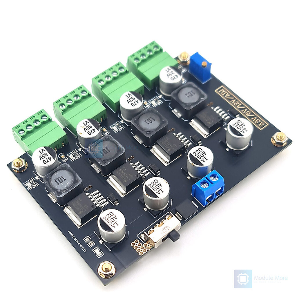 โมดูลลดแรงดัน 4IN1-LM2596 multi-channel switching power supply 3.3V/5V ...
