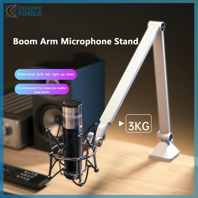พร้อมสต็อกปรับไมโครโฟน Boom Arm Stand Bracket สําหรับเล่นเกมสตรีมมิ่ง ...