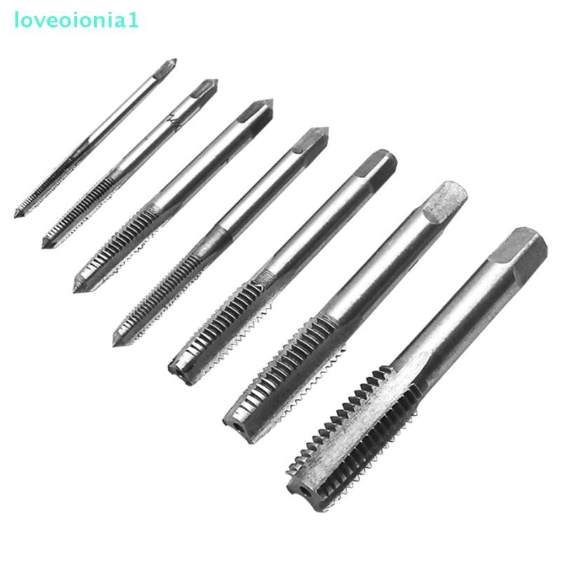 loveoionia1 7pcs ชาย Thread Tap ชุดโลหะเมตรเจาะ Bit M3 M4 M5 M6 M8 M10 ...