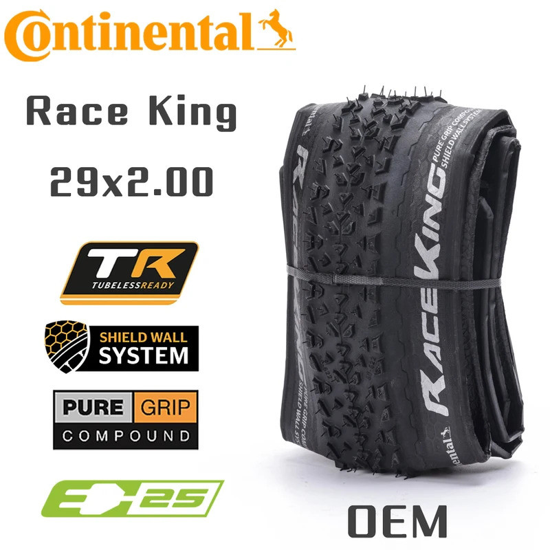 Pneu CONTINENTAL RACE KING 29x2.0 ShieldWall Tubeless Ready Souple Noi