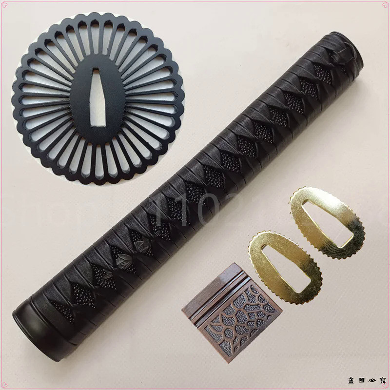 Kit De Monture De Sabre Japonais (Tsuba, Fuchi, Kashira, Menuki) - Alliage, Référence HJ81 à HJ95 - 4