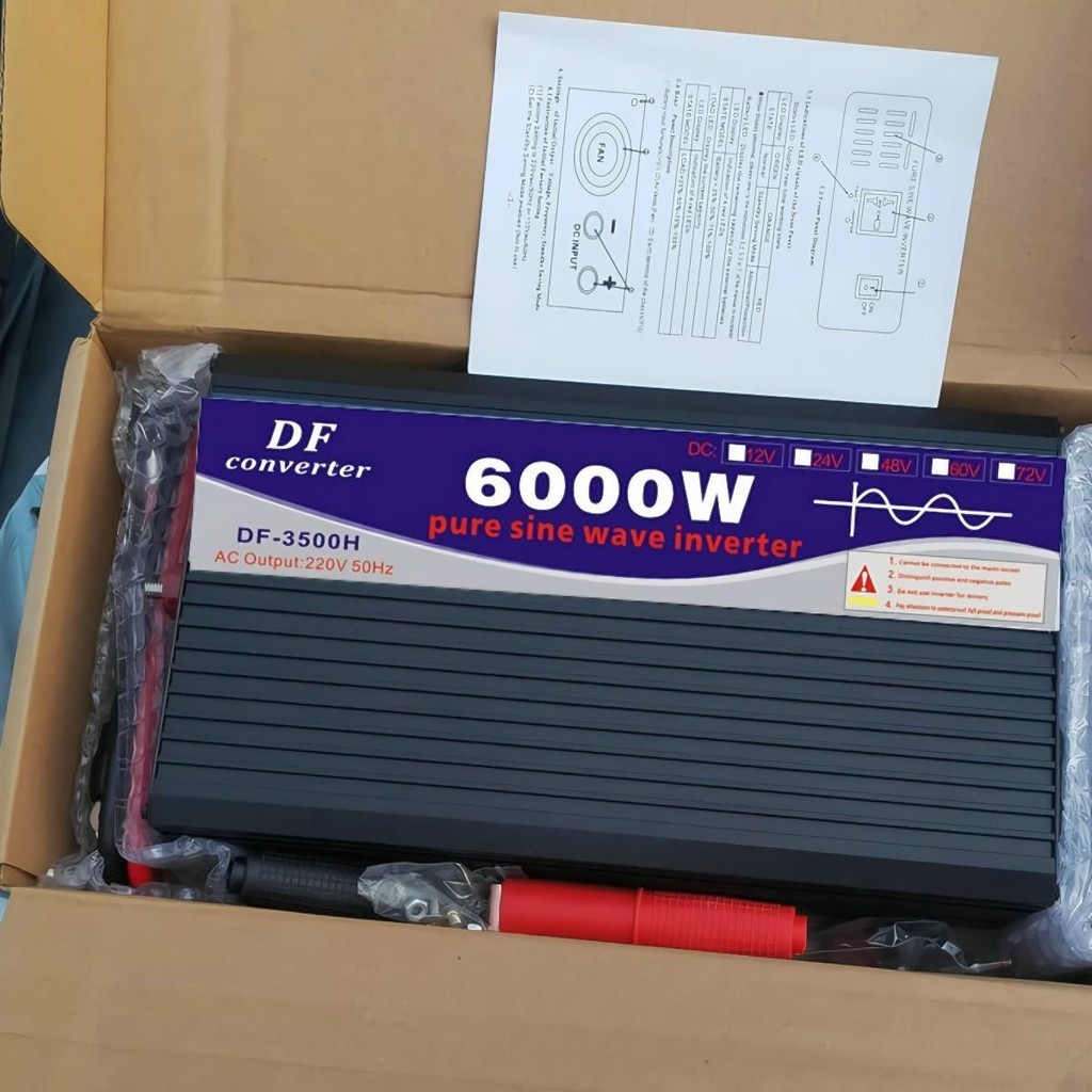 DF6000W อินเวอร์เตอร์ DA inverter รุ่น12v 24v to 220v ตัวแปลงไฟ DC เป็น ...