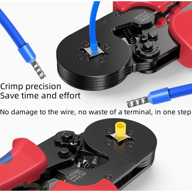 Crimping สายไฟประเภทยุโรปสไตล์ Pin ประเภท Terminal Clamp ลวดเย็นกดช่าง ...